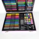 Набор для творчества и рисования детский художественный Единорог 128 предметов в кейсе с карандашами, фломастерами, красками и пастелью Розовый, ATK-128-Pink - изображение 8