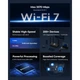 Маршрутизатор Cudy WR3600E BE3600 WiFi 7 Router 2.4 ГГц 5 ГГц Gigabit 4xLAN 4 антени бездротовий роутер MU-MIMO OFDMA WPA3 гігабітний маршрутизатор - зображення 4
