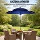 Парасолька пляжна садова рибальська антивітер з нахилом Outdoor Umbrella 2 м (MH-5470) Синій - зображення 9