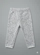 Брюки на флисе H&M 86 Черно-белый 0734923 - изображение 1