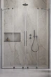 Душові двері RADAWAY Furo Brushed GunMetal DWD 160 см скло прозоре 10108438-92-01+10111392-01-01 - зображення 1