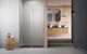 Душові двері RADAWAY Furo Brushed Nickel DWJ 110 см ліва скло прозоре 10107572-91-01L+10110530-01-01 - зображення 4