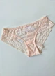 Женские кружевные трусики бразилиана Jasmine Lingerie А-657 Светло-розовые S (укр 42) - изображение 2
