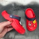 Кроксы детские для мальчика Gipanis красные пена ЭВА 33р (20,3 см) 5079-2 - изображение 4