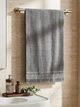 Набір турецьких бамбукових махрових рушників Zeron 3 штуки 70х140 Bamboo Grey - зображення 4
