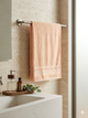 Набор турецких бамбуковых махровых полотенец Zeron 3 штуки 70х140 Bamboo Peach - изображение 4