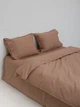 Простынь из вареного хлопка Leglo Carob - 160x200x30 (на резинке) - изображение 2