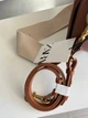 Жіноча сумка-кросбоді Zara Shoulder Bag Коричнева Широкий ремінь - изображение 10