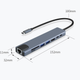 Адаптер-Хаб 8 в 1 (HDMI, RJ45, PD, USB-C, SD/TF), універсальний перехідник Type-C, концентратор, док-станція, розгалужувач для Apple MacBook та Windows - зображення 10