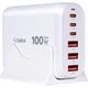Мережевий зарядний пристрій Gelius Force GaN 100W GP-HC063 3USB-A + 3Type-C White - зображення 1