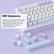 Дротова механічна клавіатура Ajazz AK820 Sea Salt Switch White (AK820-SS-PWB) - изображение 13