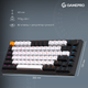 Клавиатура беспроводная GamePro Asgard Valhalla QLAB Sakura Switch RGB Bluetooth/Wireless/USB-C Black (MK160-B-QS-PRO) - изображение 19