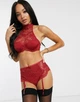 Мереживний бюстгальтер Hunkemöller 70С червоний - изображение 3