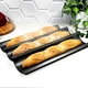 Форма для багетів 3 секції 38,5×28×3,5 см Kamille KM6065 - зображення 1
