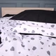 Простынь MirSon Бязь Kids Time 17-0669 Black and White Love 150х200 см (2200010180589) - изображение 5