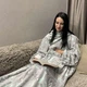 Плед із рукавами флісовий 160х210 Світло-сірий (П4К-tet-ruk-007) - зображення 2