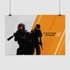 Постер Контрстрайк, Counter-Strike 2, CS2, декор в комнату геймера, A0 71×106 см (id6826) - изображение 1
