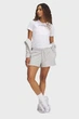 Шорты женские Under Armour Ua Rival Terry Short L Світло-сірий 1389657-011 - изображение 4