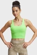 Спортивный топ женской Under Armour Pjt Rck Fitted Bra Tank S Салатовий 1389714-362 - изображение 1