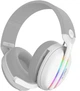 Игровые беспроводные наушники Proove Gaming Glimmer (APP) с микрофоном и LED RGB подсветкой геймерская гарнитура (WHGL00022017) White/Purple - зображення 2
