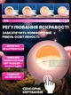 Дитячий нічник «Котик в будиночку» акумуляторний бездротовий USB-сенсорний світлодіодний світильник кошеня на магніті, рожевий - зображення 4