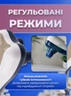 Ручной электрический вибрационный массажер молоток с подогревом, 3 насадки, 2 скорости для всего тела от сети - изображение 4