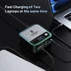 Мережевий зарядний пристрій Asometech WLX-M8 120W GaN Charger 8-port Black - зображення 3