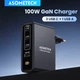 Сетевое зарядное устройство Asometech 100W GaN Fast USB Charger 3C1A (RCE-10002) - изображение 2