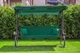 Садова гойдалка з навісом JUST GARDEN Relax Comfort "Зелена" - розкладна, 3х-місна гойдалка з посиленим каркасом. Чудовий варіант для затишного відпочинку - зображення 5