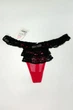 Трусики стринг Koza Underwear 3(M) Красный-Черный (134396) - изображение 1