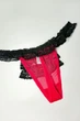 Трусики стринг Koza Underwear 3(M) Красный-Черный (134396) - изображение 3