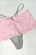 Трусики стринг Koza Underwear 3(M) Розовый-Серый (134370) - изображение 2
