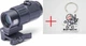 Увеличитель - Магнифер EOTech G45 Blk 5х w/STS Mount (G45.STS) +Подарок Брелок для ключей EOTECH Mayhem с вышивкой - изображение 1