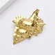 Брошь BROCHE бижутерия из стали Море Раковина золотистая BRBF114944 - изображение 4