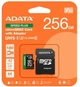 Карта пам'яті microSD 256Gb ADATA Speed Plus Class 10 V30 A2 UHS-1 U3 + SD адаптер (UD256GUI3V30A2SP-RA1) - зображення 3