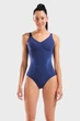 Купальник закритий Arena SHIMMERING SWIMSUIT U BACK Синій 46 (010810-708 46) - зображення 1