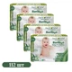 Дитячі підгузки 112 шт Clearly Herbal Bamboo розмір 3 (5.5-8 кг) Дитячі одноразові підгузники з натуральної бамбукової сировини та ультрапоглинанням Памперси для дітей з дуже чутливою шкірою - зображення 1