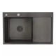 Кухонна мийка GAPPO GS7850-6L 780x500 мм, поверхня PVD, чорна - зображення 2