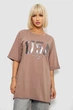 Футболка жіноча з принтом мокко 244R2022-5 AGER XL - зображення 1