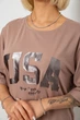 Футболка жіноча з принтом мокко 244R2022-5 AGER XL - зображення 5