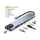 Концентратор Dynamode USB-C 8-in-1 HDMI 4K30Hz + 1xRJ45 + 1xUSB 3.0 + 1xUSB 2.0 + 1xUSB-C PD (BYL-2017L) - зображення 10