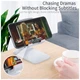 Подставка для планшета и телефона Knight Foldable Desk Mobile Phone Holder Stand (Plastic) White Essager (EZJZM-QSSJ02) - изображение 7