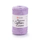 Шнур плетений з люрексом YarnArt macrame cotton Lurex 2мм бузок (№734) - изображение 2