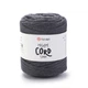 Шнур плетений YarnArt macrame cord 5 мм с сердечником для макраме темно-сірий (№758) - изображение 2