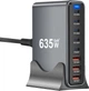 Мережевий зарядний пристрій XoKo QC-600 Gan3 635W вилка EU - зображення 1