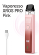 Многоразовая pod-систем Vaporesso XROS PRO Pink вейп электронка 30 Вт 1200 мАч со сменным картриджем на 3 мл с верхней заправкой - изображение 1