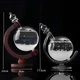 Барометр Штормгласс RESTEQ большой глобус, капля Storm Glass на стеклянной подставке, декоративный и метеорологический прибор для - изображение 4