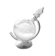 Барометр Штормгласс RESTEQ большой глобус, капля Storm Glass на стеклянной подставке, декоративный и метеорологический прибор для - изображение 6