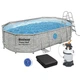 Бассейн каркасный Bestway 56946 10949 л размер 488*305*107 см фильтр 2006 л/час/дозатор/лестница/тент (LN7-BW 56946) - изображение 2