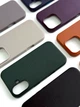 Чохол Leather Case PU з MagSafe для iPhone 17 Pro захисний темно-сірий - зображення 4